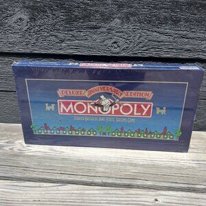 Monopoly Deluxe Anniversary Edition 1984 Parker Brothers Factory Sealed Game